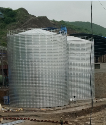 六安粮食钢板仓的安装全过程不用热焊接